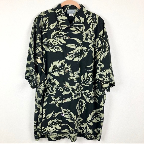 Other - High Seas Black & Green Hawaiian Shirt 3XL